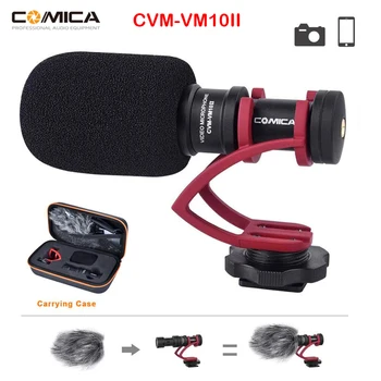 Comica CVM-VM10II Микрофон VM10 II Мини-Кардиоидный Направленный Конденсаторный Микрофон Для Беззеркальной камеры смартфона GoPro