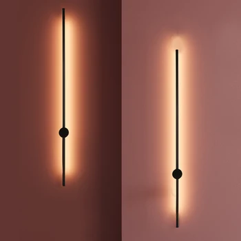 акриловый линейный светодиодный настенный светильник длиной 1 м, настенный ленточный светильник, Современный декор для Спальни