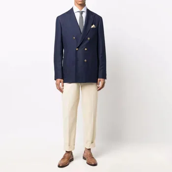 C1454-Весенний комплект мужского костюма 2022, новая корейская версия для отдыха, модный облегающий мужской костюм высокого класса, пальто для мужчин