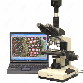 Ветеринарный микроскоп для лабораторной клиники-AmScope Поставляет Ветеринарный Тринокулярный микроскоп для лабораторной клиники 40X-2000X с камерой 9MP