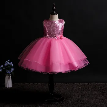 Розово-красные Платья Принцессы на День Рождения для маленьких девочек от 3 до 12 лет, Детское Платье для Косплея, Костюм на Хэллоуин, Вечернее Платье, Vestido