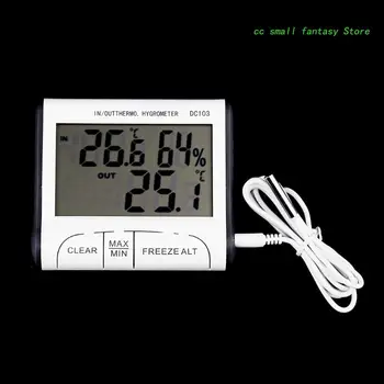Датчик температуры и влажности, цифровой термометр-гигрометр с ЖК-экраном